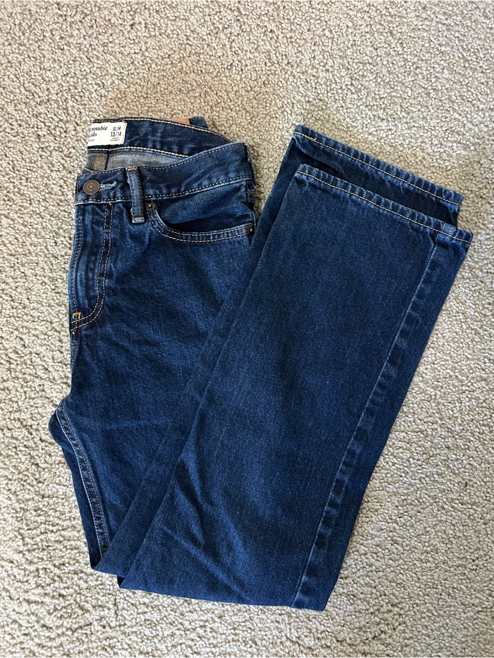 Abercrombie Kids Boys slim boot jeans